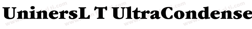 UninersL T UltraCondensed字体转换